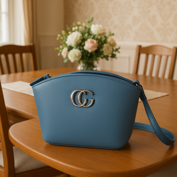 Trendy Women's Sky Blue Sling Bag – Stylish & Elegant Crossbody Handbag - Image 2