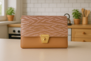 Chic & Stylish Glitter Zebra Print Clutch Bag for Women (Free Size)