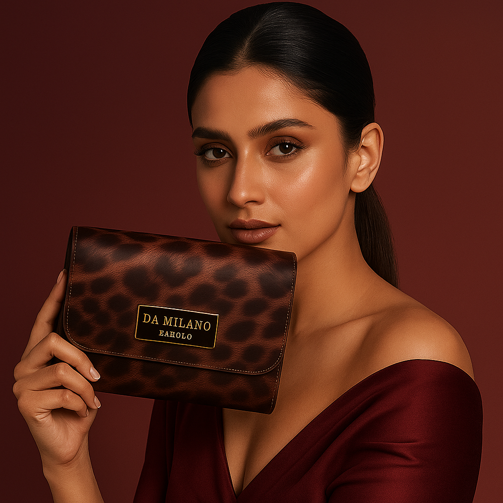 Leopard Print Elegance in Burgundy